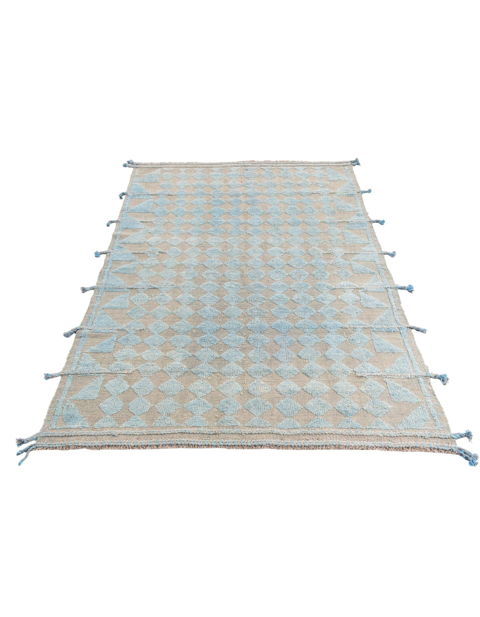 5' 2 x 7' 1 Hand Knotted Moroccan Wool Rug