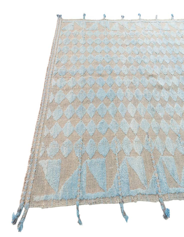 Detail image of 5' 2 x 7' 1  Hand Knotted Moroccan Wool Rug