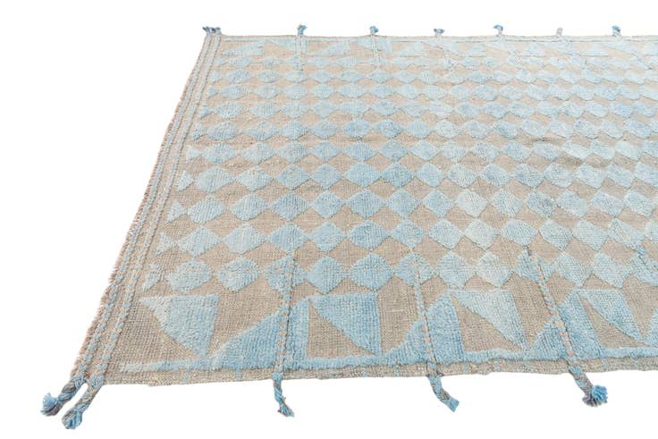 Detail image of 5' 2 x 7' 1 Hand Knotted Moroccan Wool Rug