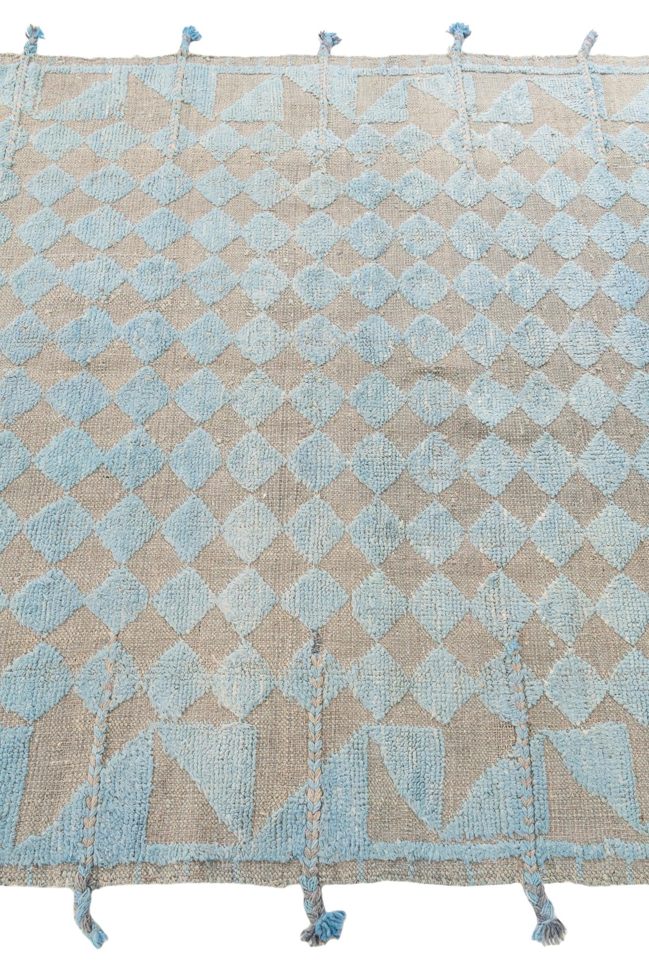 5' 2 x 7' 1 Hand Knotted Moroccan Wool Rug