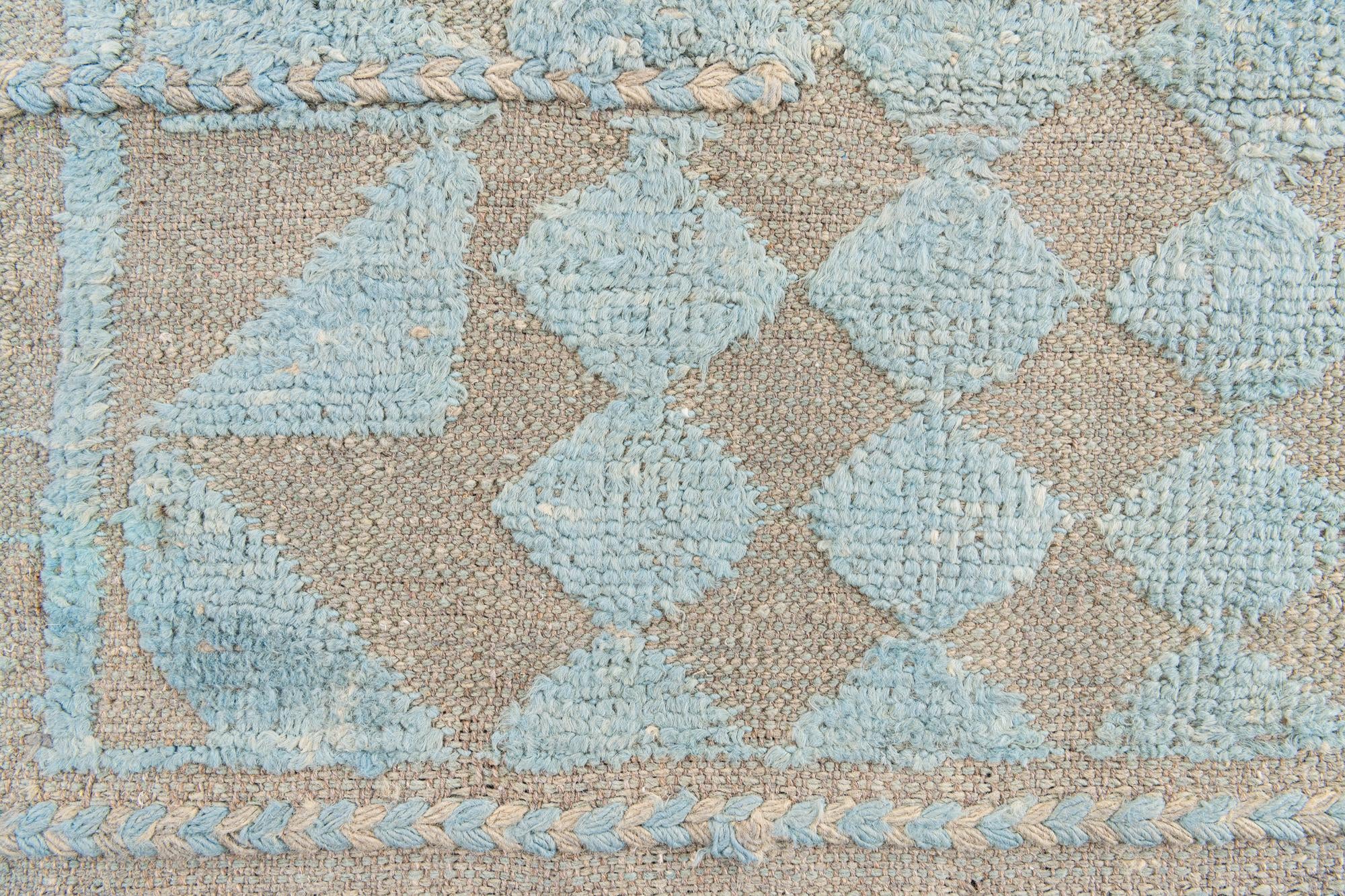 5' 2 x 7' 1 Hand Knotted Moroccan Wool Rug