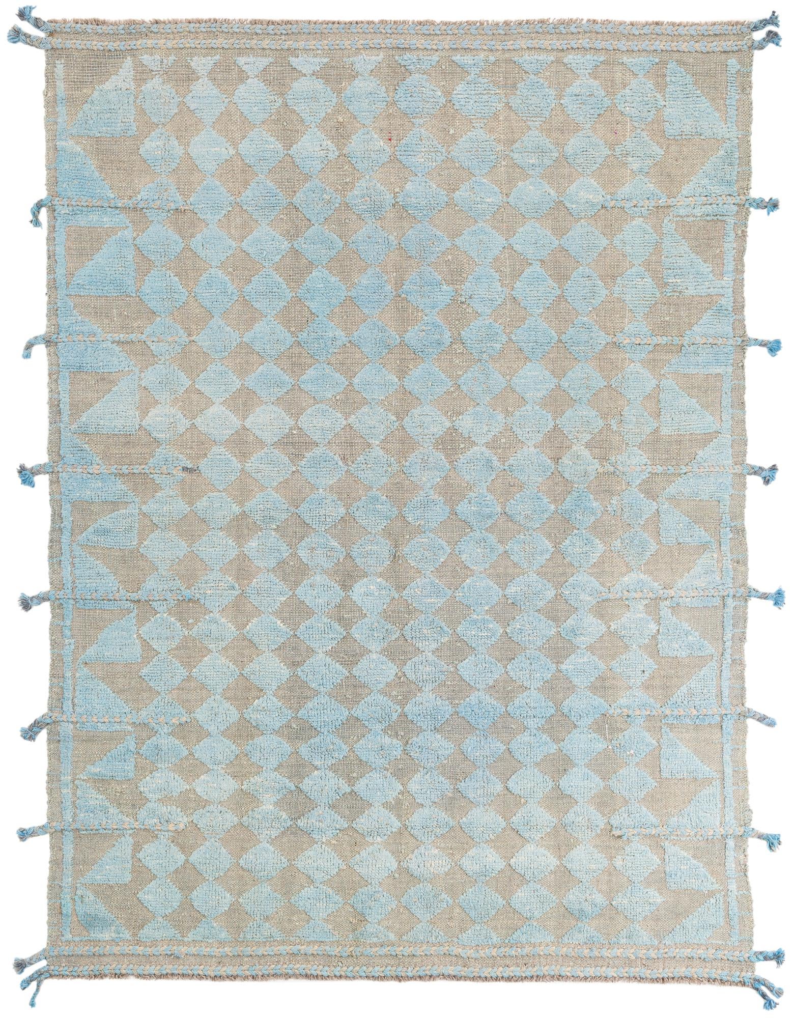 5' 2 x 7' 1 Hand Knotted Moroccan Wool Rug