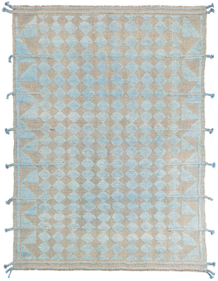 Detail image of 5' 2 x 7' 1 Hand Knotted Moroccan Wool Rug