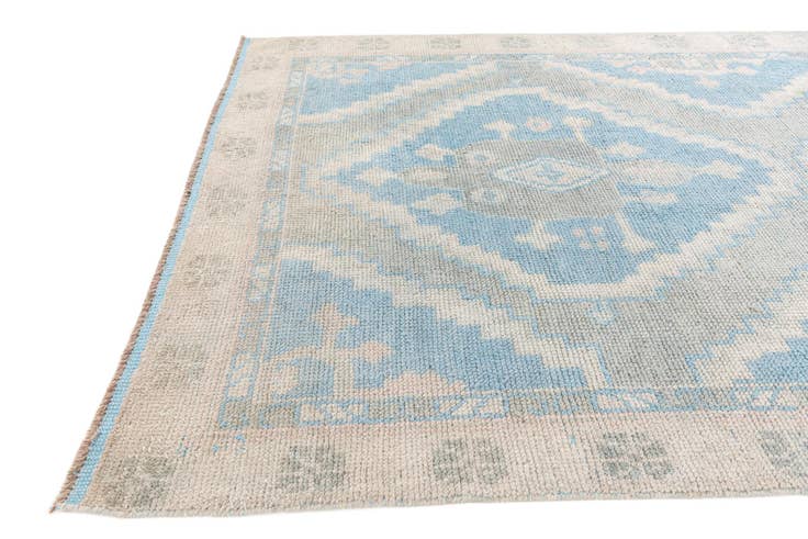 Detail image of 6' 7 x 9' 7 Hand Knotted Moroccan Wool Rug