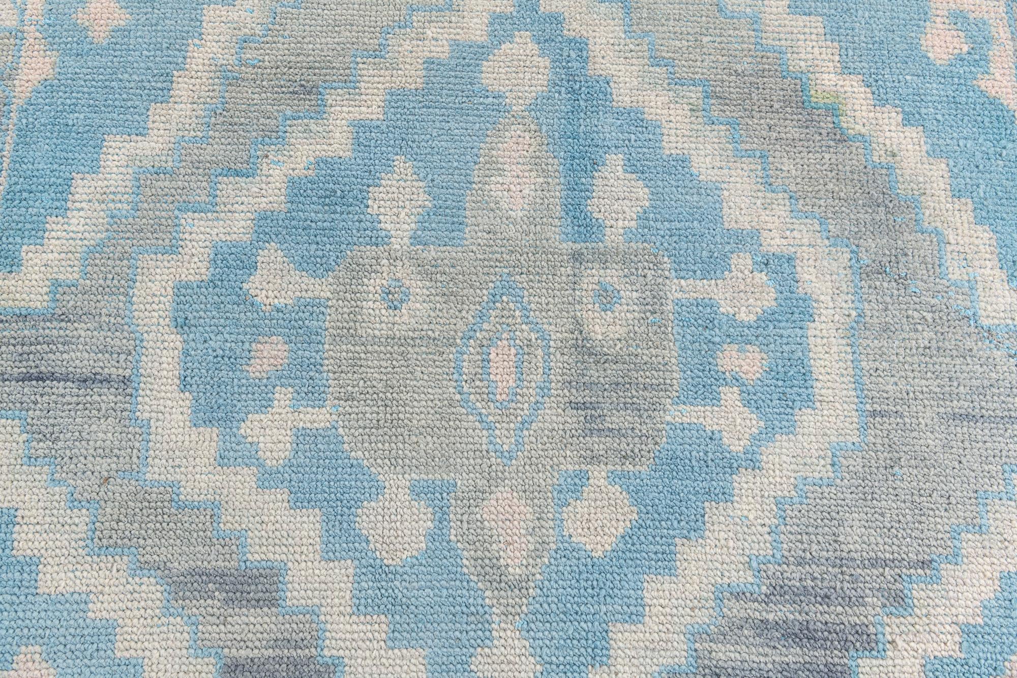 6' 7 x 9' 7 Hand Knotted Moroccan Wool Rug
