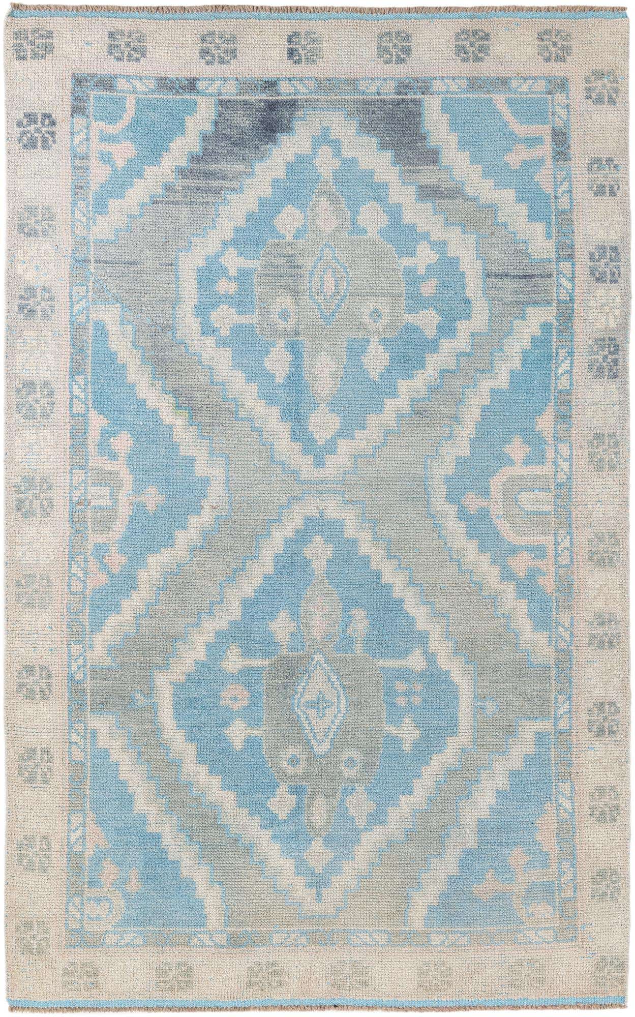 6' 7 x 9' 7 Hand Knotted Moroccan Wool Rug