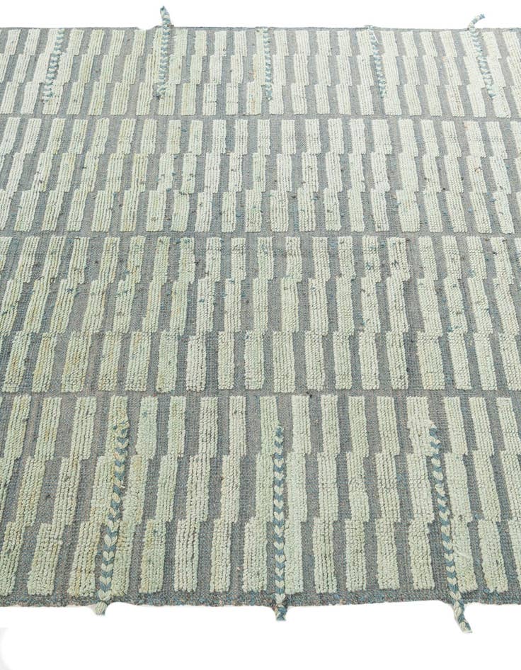 Detail image of 5' 9 x 8' 2  Hand Knotted Moroccan Wool Rug