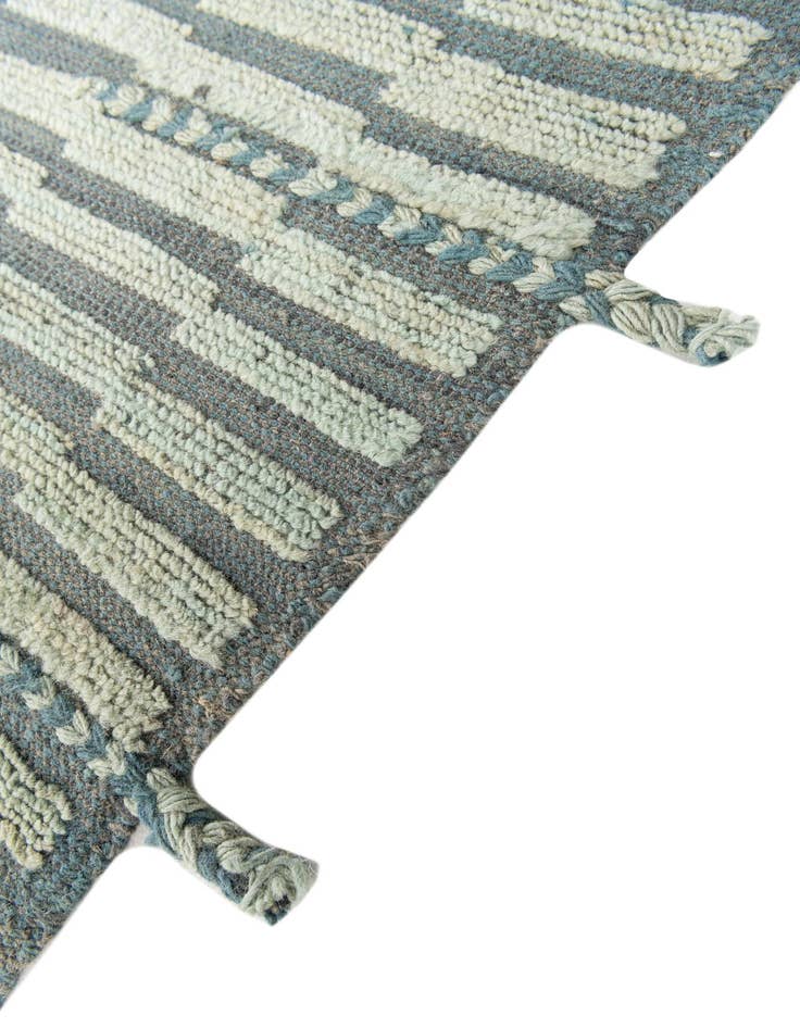 Detail image of 5' 9 x 8' 2  Hand Knotted Moroccan Wool Rug