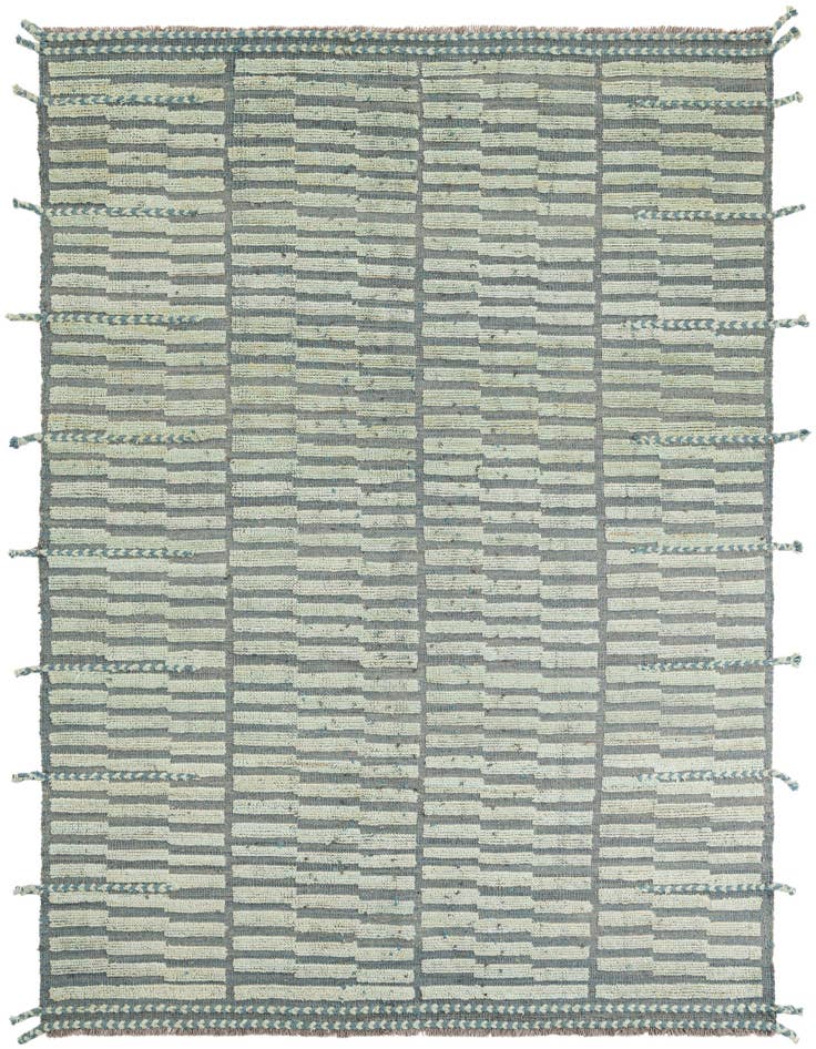 Detail image of 5' 9 x 8' 2 Hand Knotted Moroccan Wool Rug