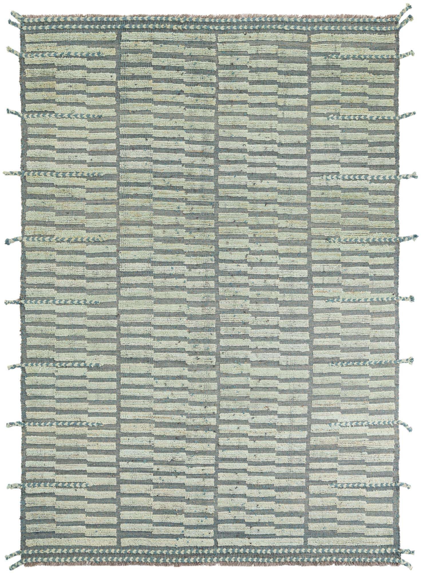 5' 9 x 8' 2 Hand Knotted Moroccan Wool Rug