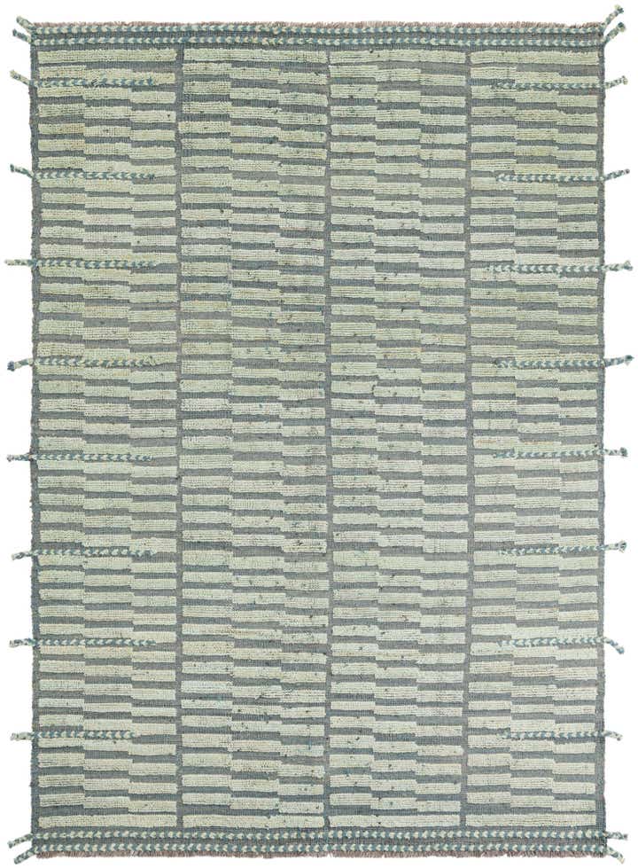 5' 9 x 8' 2 Hand Knotted Moroccan Wool Rug