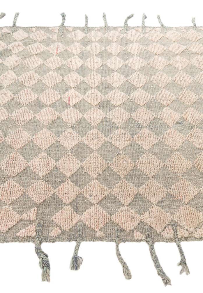 4' x 5' 9 Hand Knotted Moroccan Wool Rug