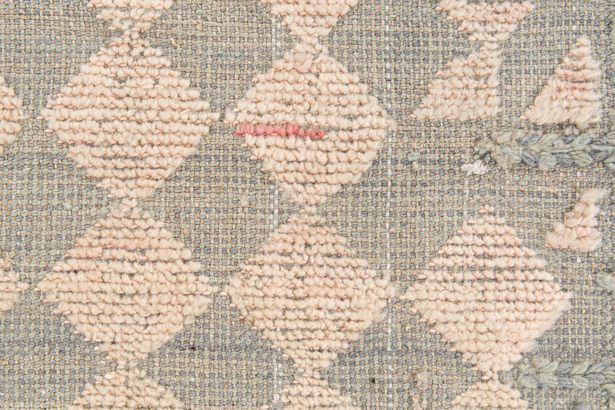 4' x 5' 9 Hand Knotted Moroccan Wool Rug