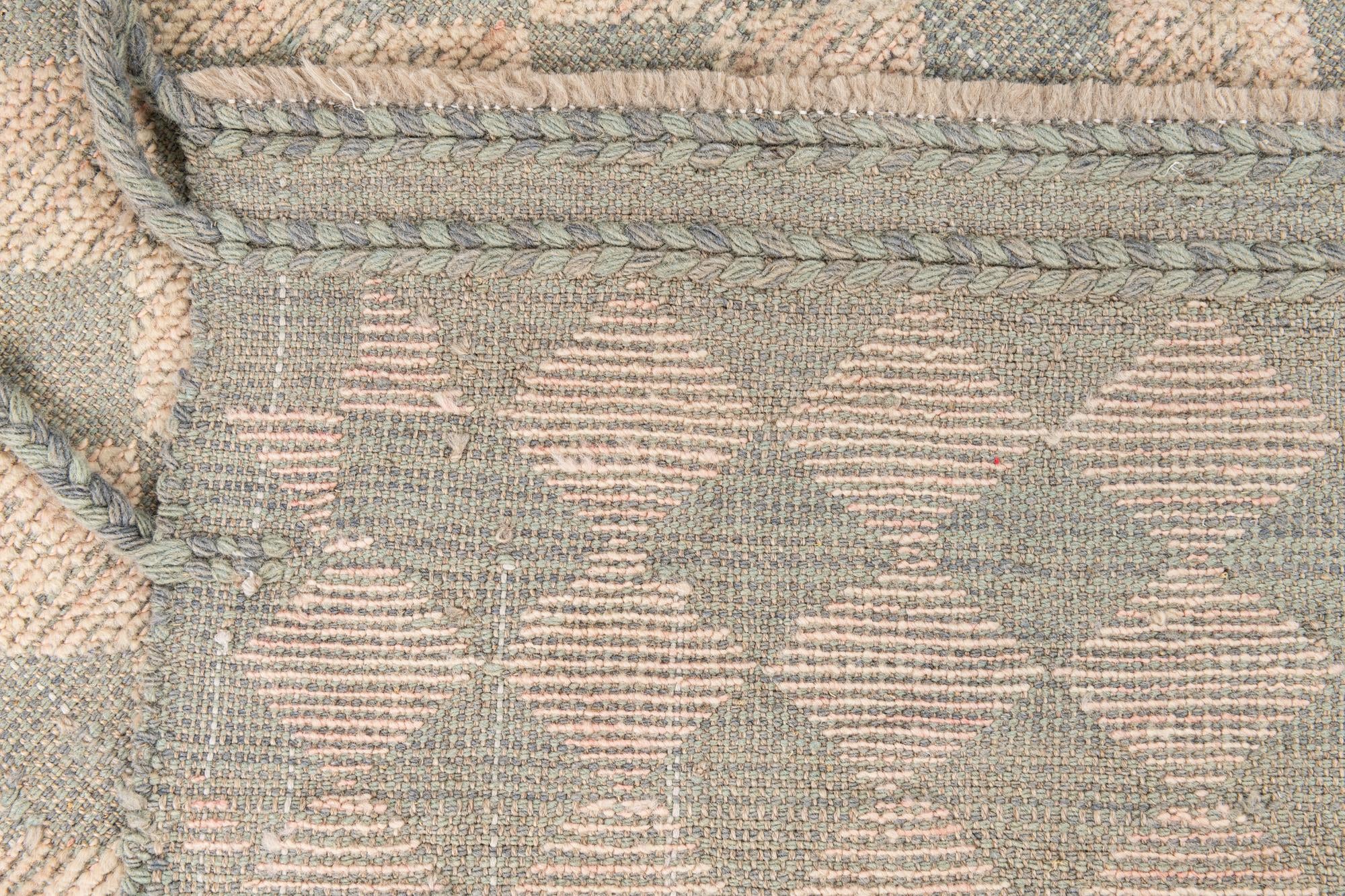 4' x 5' 9 Hand Knotted Moroccan Wool Rug
