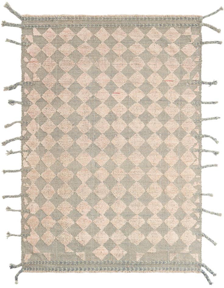 Detail image of 4' x 5' 9 Hand Knotted Moroccan Wool Rug