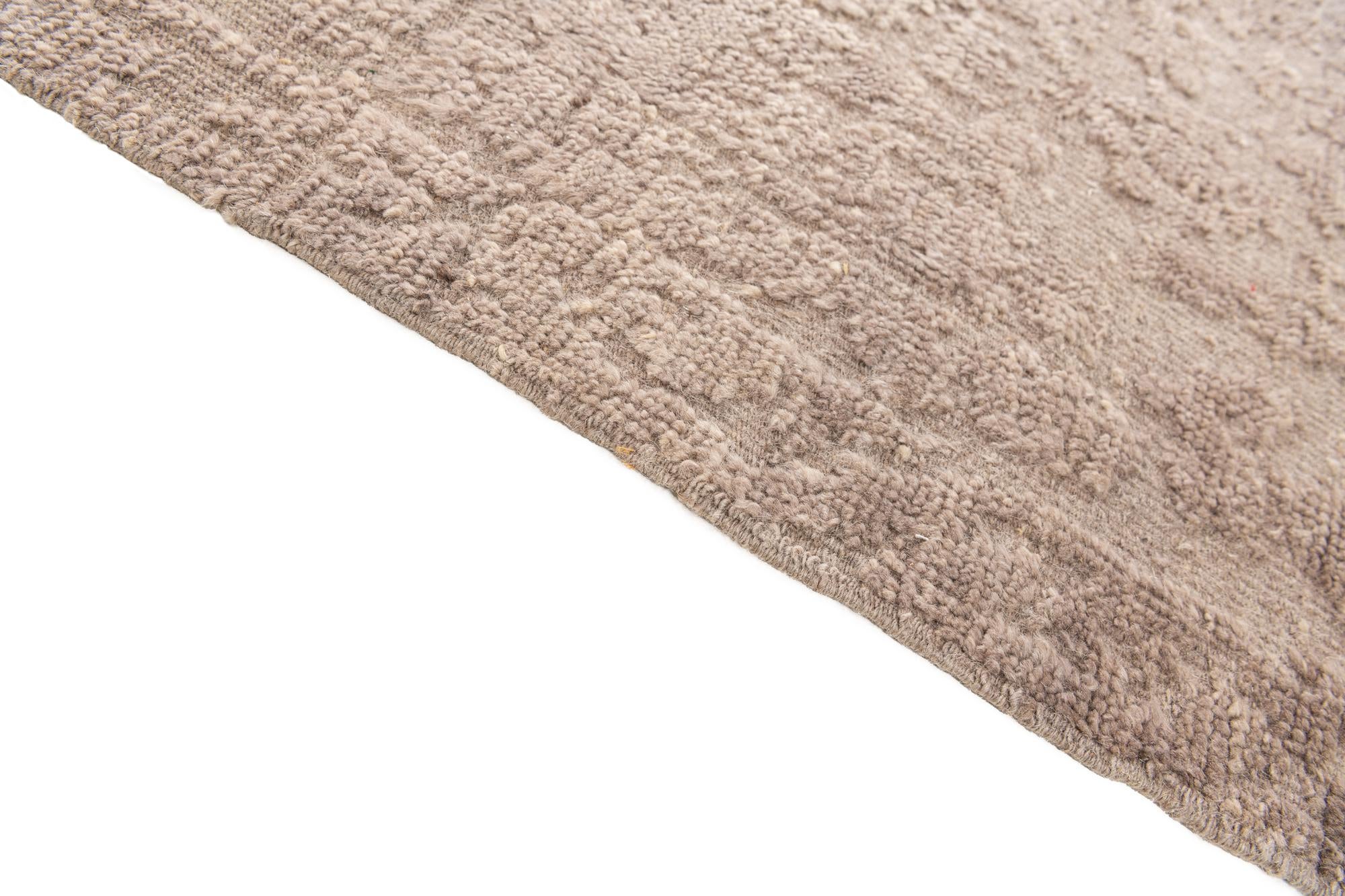 8' 4 x 10' 6 Hand Knotted Moroccan Wool Rug