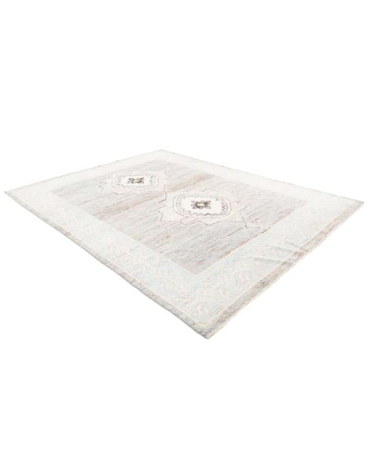 7' 9 x 10' 1 Hand Knotted Moroccan Wool Rug