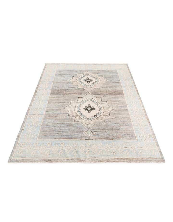 7' 9 x 10' 1 Hand Knotted Moroccan Wool Rug