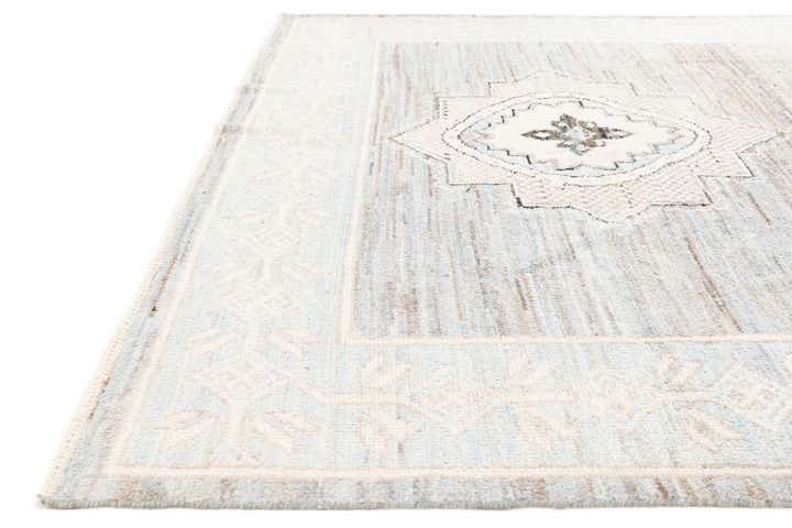 7' 9 x 10' 1 Hand Knotted Moroccan Wool Rug
