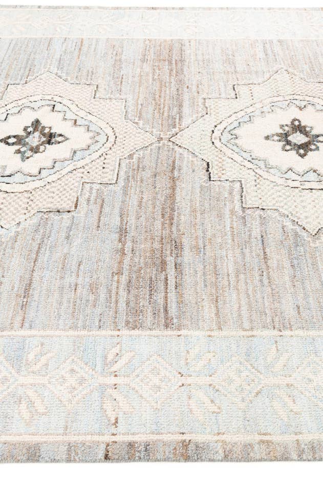 Detail image of 7' 9 x 10' 1 Hand Knotted Moroccan Wool Rug