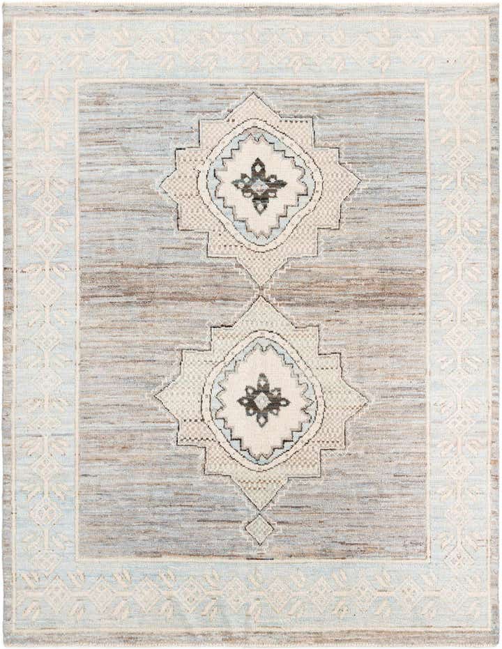 7' 9 x 10' 1 Hand Knotted Moroccan Wool Rug