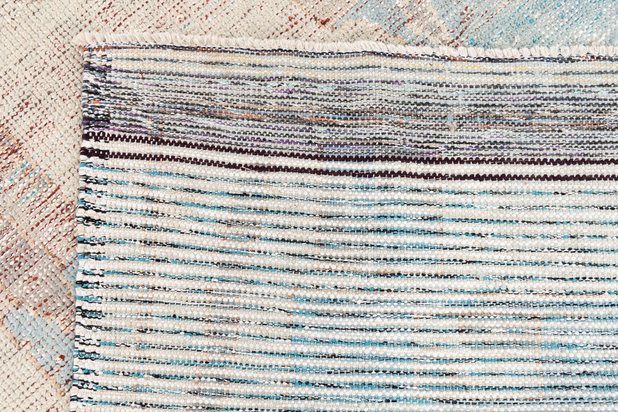 8' 9 x 11' 5 Hand Knotted Moroccan Wool Rug