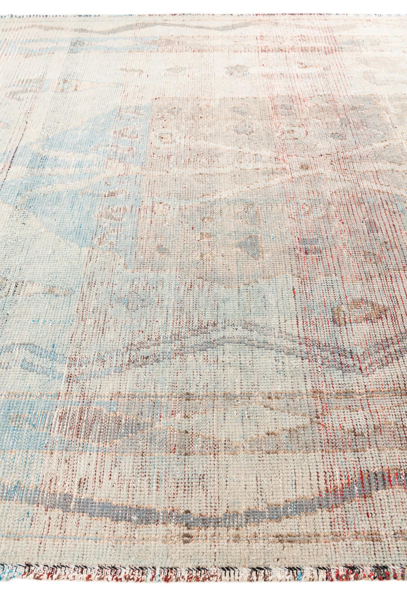 8' 9 x 11' 5 Hand Knotted Moroccan Wool Rug