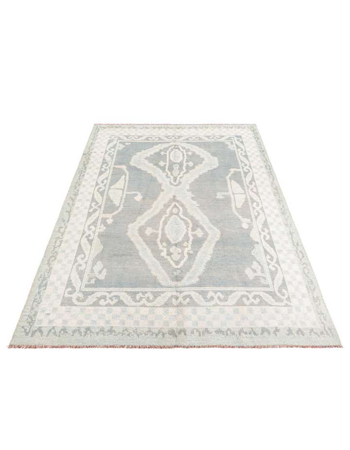 8' x 9' 10 Hand Knotted Moroccan Wool Rug