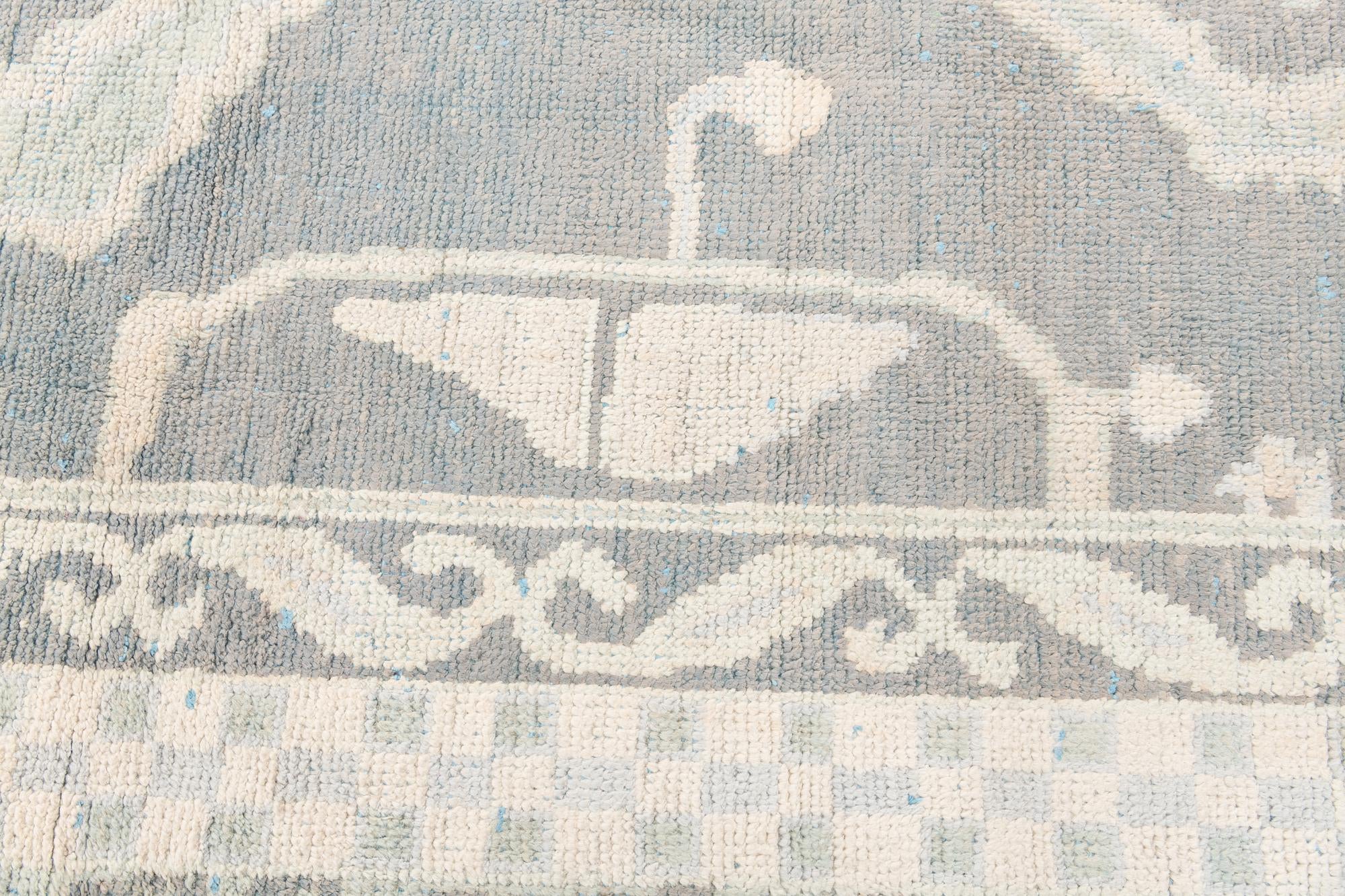 8' x 9' 10 Hand Knotted Moroccan Wool Rug