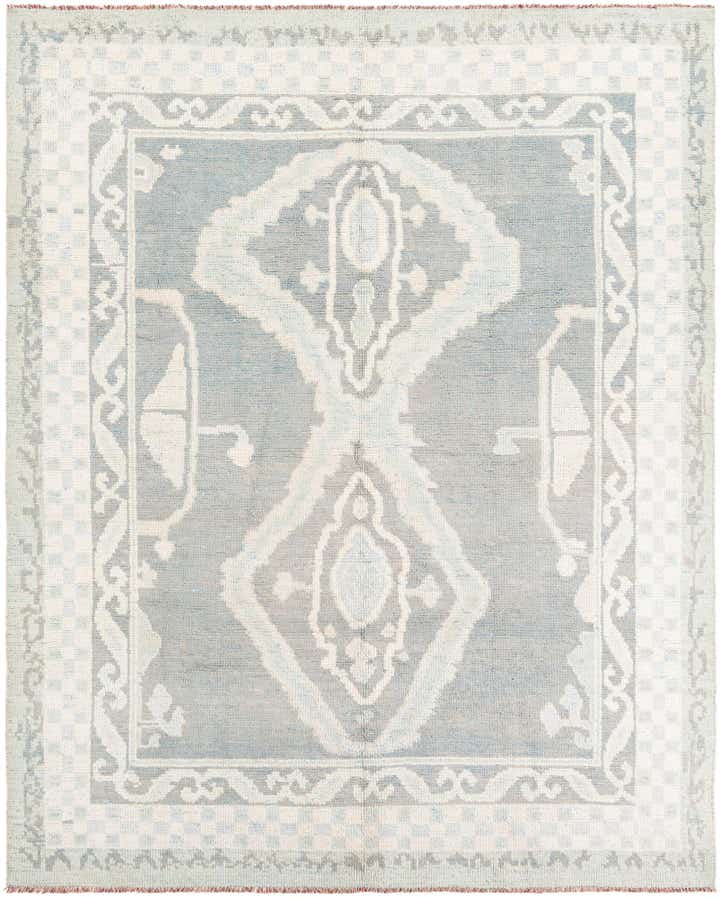 8' x 9' 10 Hand Knotted Moroccan Wool Rug