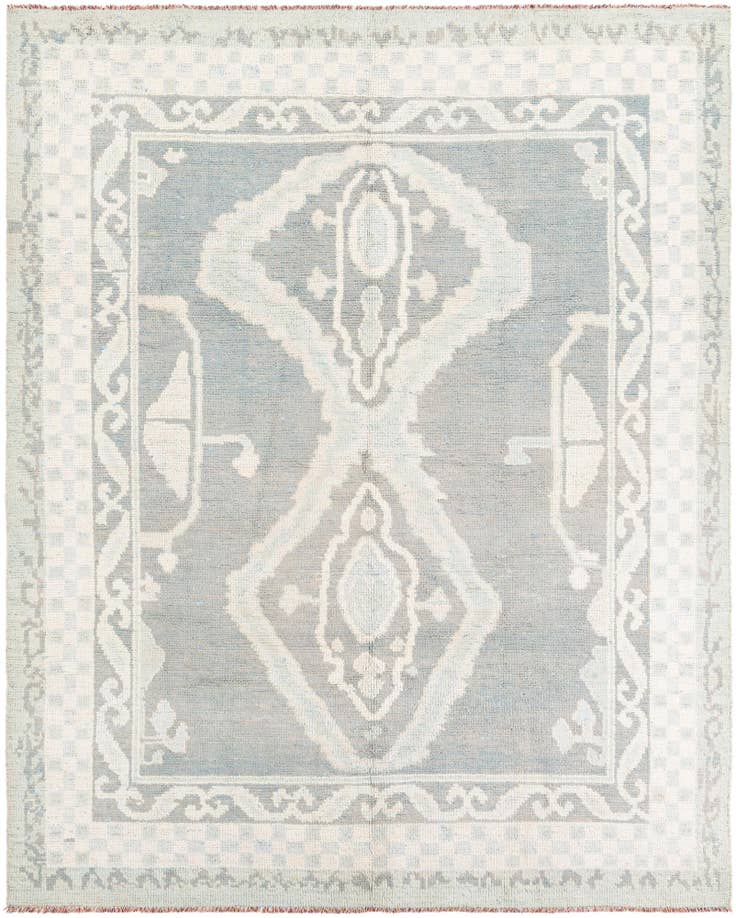 Detail image of 8' x 9' 10 Hand Knotted Moroccan Wool Rug