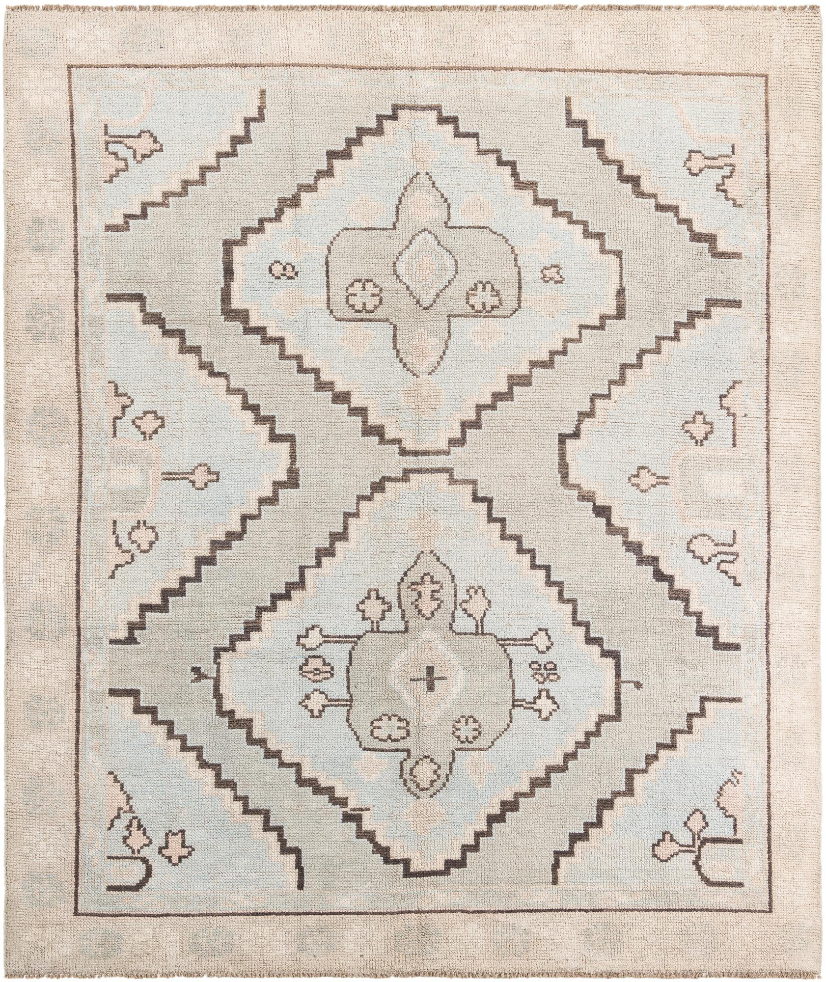 8' 5 x 10' 2 Hand Knotted Moroccan Wool Rug