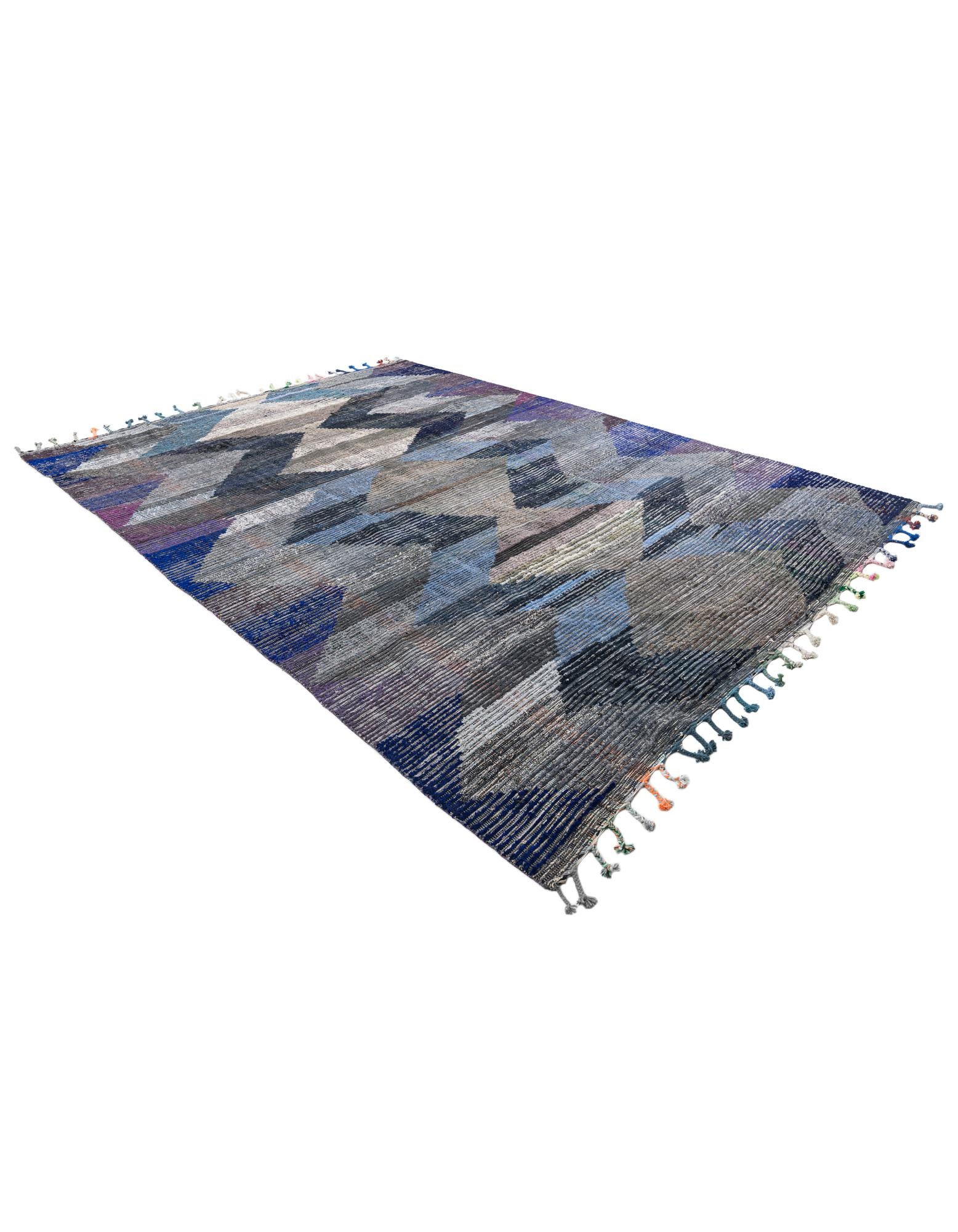 9' 2 x 12' 4 Hand Knotted Moroccan Wool Rug