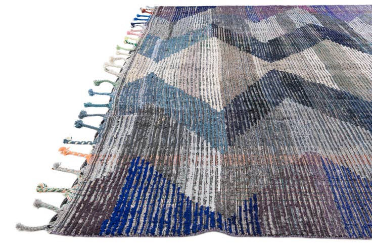 Detail image of 9' 2 x 12' 4 Hand Knotted Moroccan Wool Rug