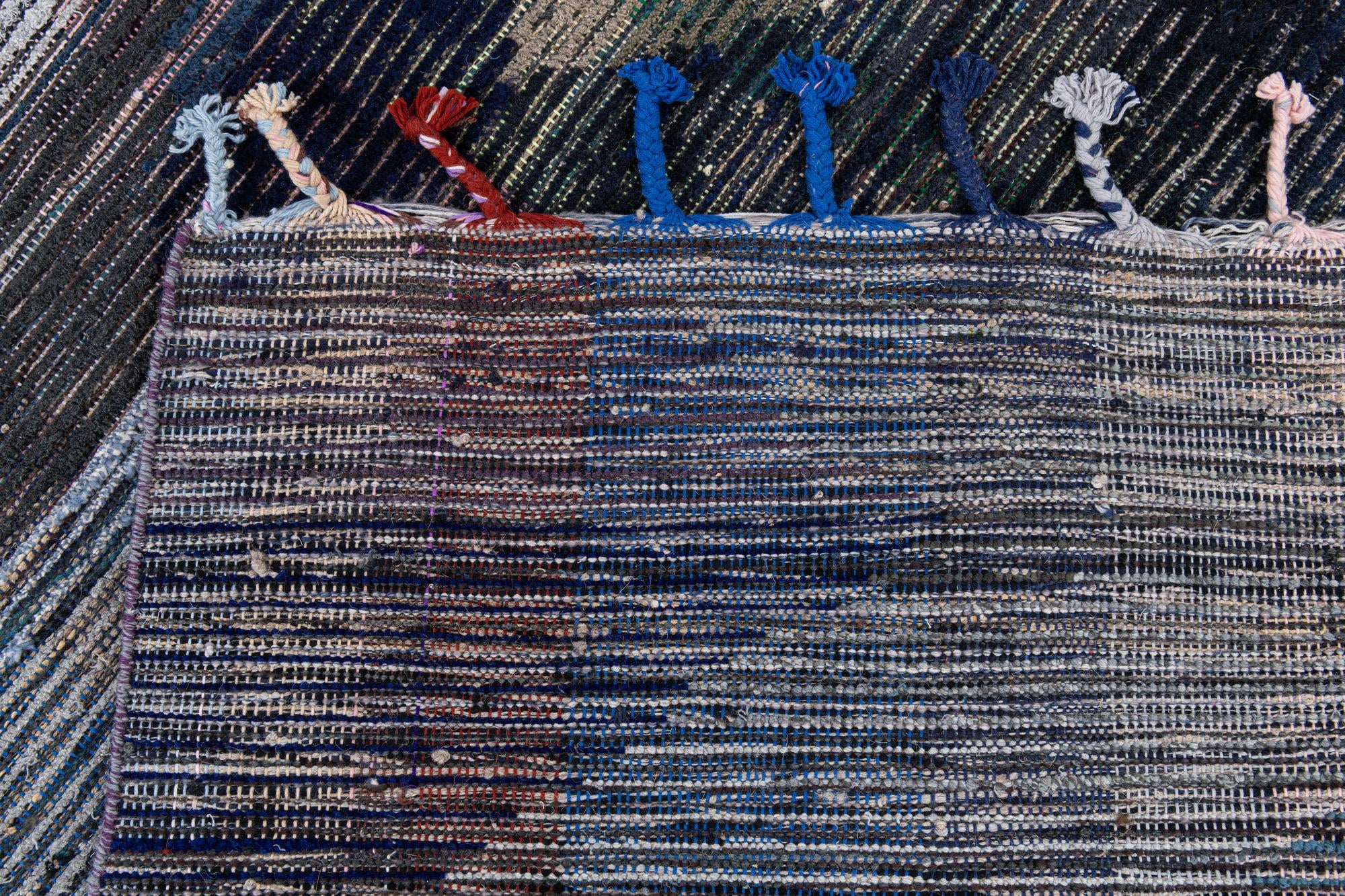 9' 2 x 12' 4 Hand Knotted Moroccan Wool Rug