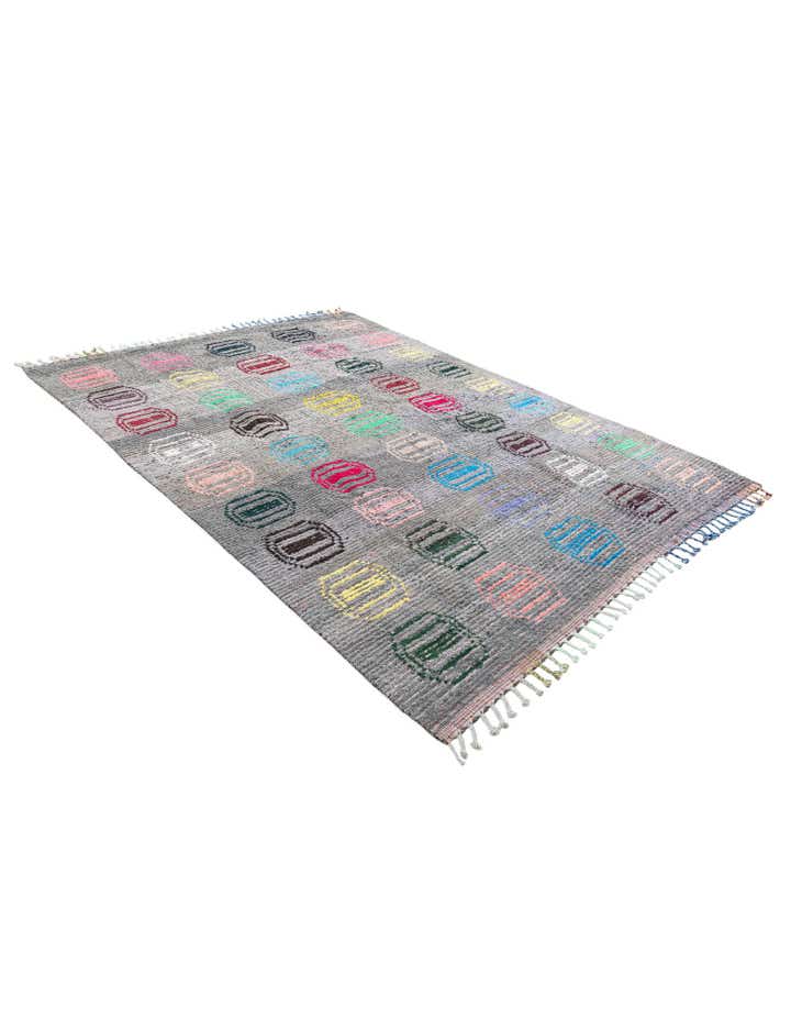 7' 9 x 10' 3 Hand Knotted Moroccan Wool Rug