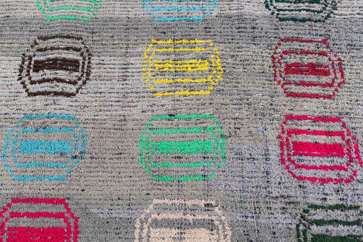 7' 9 x 10' 3 Hand Knotted Moroccan Wool Rug