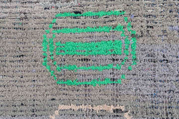 7' 9 x 10' 3 Hand Knotted Moroccan Wool Rug