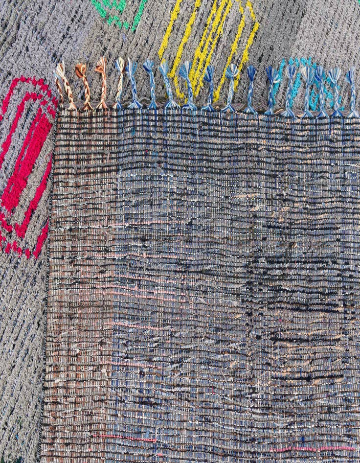 Detail image of 7' 9 x 10' 3  Hand Knotted Moroccan Wool Rug