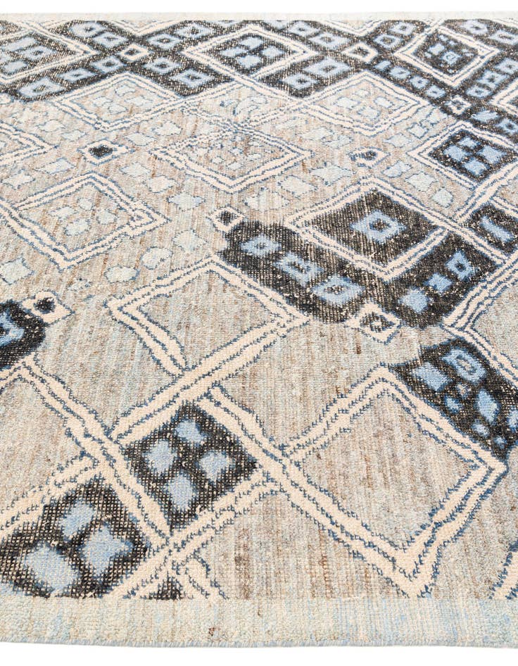 Detail image of 8' 3 x 10' 3  Hand Knotted Moroccan Wool Rug