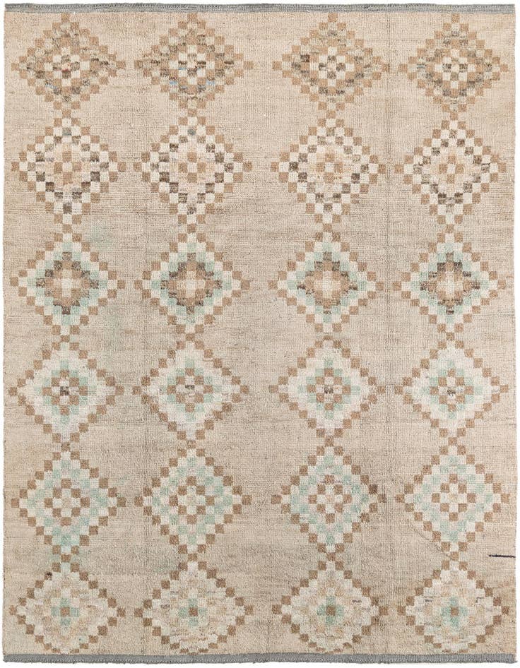Detail image of 7' 9 x 10' 4 Hand Knotted Moroccan Wool Rug
