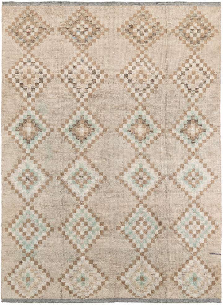 7' 9 x 10' 4 Hand Knotted Moroccan Wool Rug