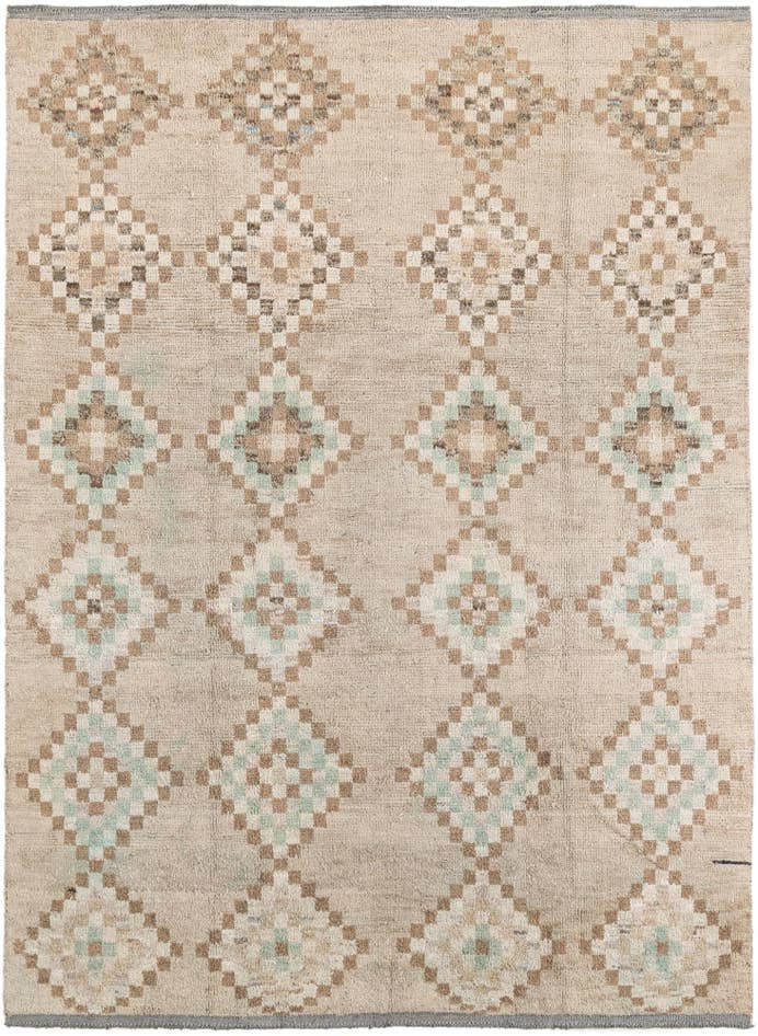 Detail image of 7' 9 x 10' 4 Hand Knotted Moroccan Wool Rug