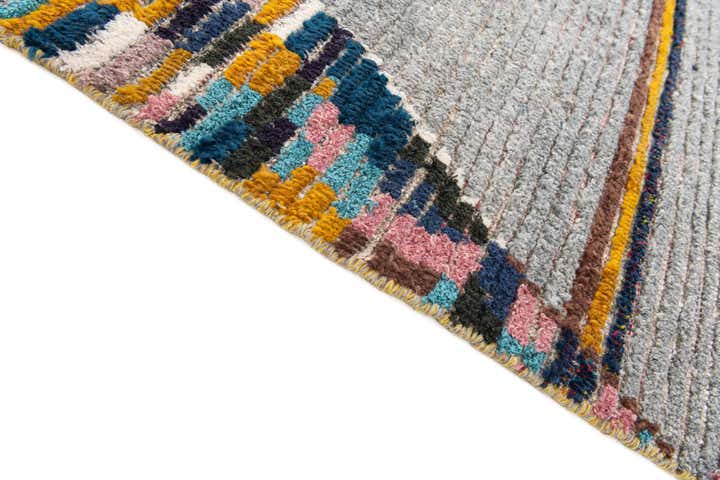 6' 2 x 8' 9 Hand Knotted Moroccan Wool Rug