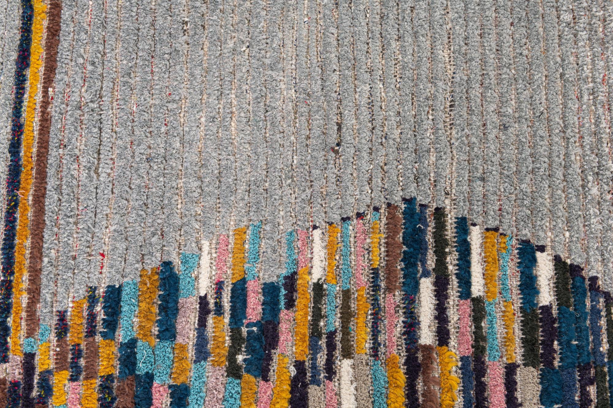 6' 2 x 8' 9 Hand Knotted Moroccan Wool Rug