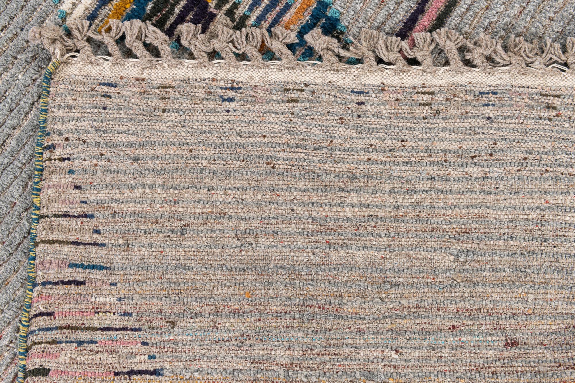 6' 2 x 8' 9 Hand Knotted Moroccan Wool Rug