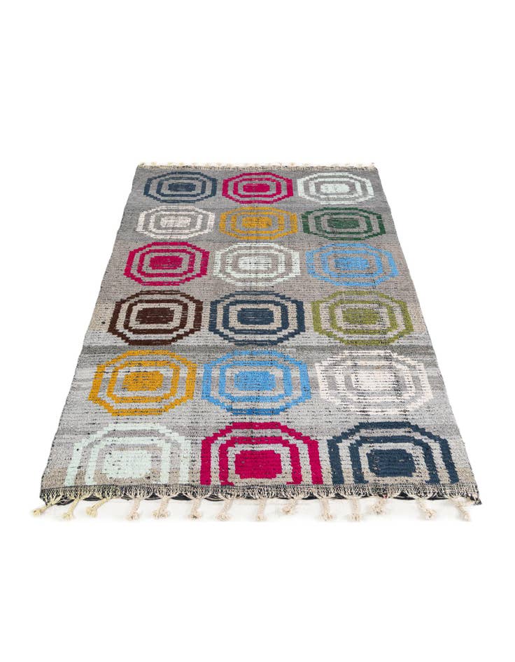 Detail image of 5' x 7' 8 Hand Knotted Moroccan Wool Rug