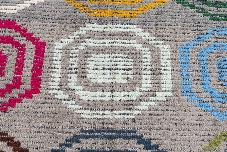 Detail image of 5' x 7' 8 Hand Knotted Moroccan Wool Rug