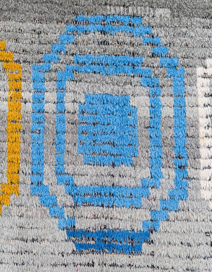 Detail image of 5' x 7' 8 Hand Knotted Moroccan Wool Rug