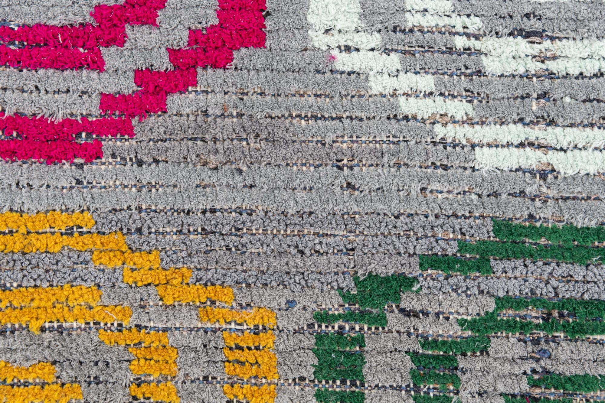 5' x 7' 8 Hand Knotted Moroccan Wool Rug